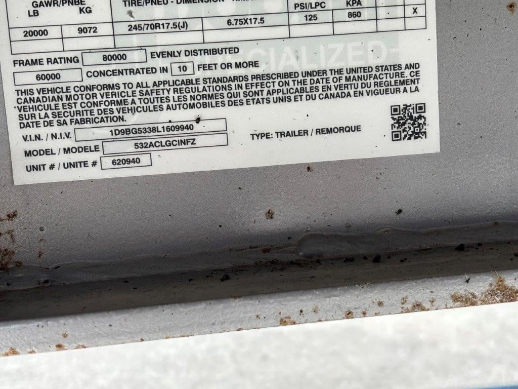 2020 DOONAN 53' ALUMINUM DROP - TRI AXLE, 17.5'S 2020 DOONAN 53' ALUMINUM DROP - TRI AXLE, 17.5'S - image 6 of 6