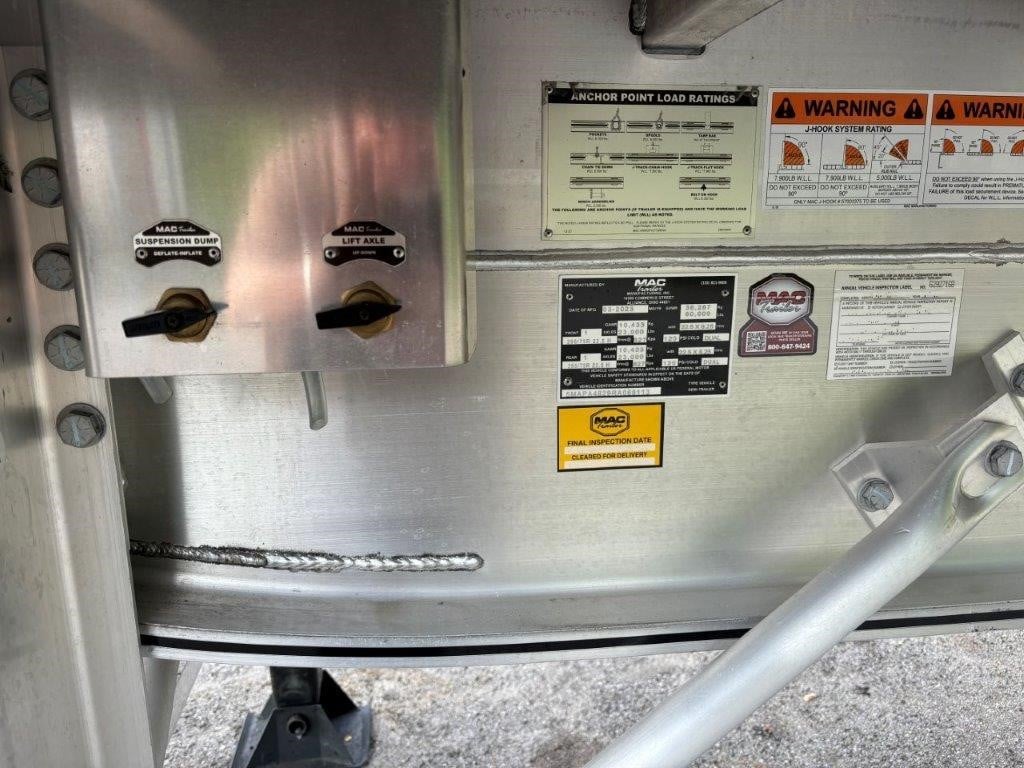 2024 MAC TRAILER MFG 48' ALUMINUM FLATBED W/ LIFT AXLE 9016150065 2024 MAC TRAILER MFG 48' ALUMINUM FLATBED W/ LIFT AXLE 9016150065