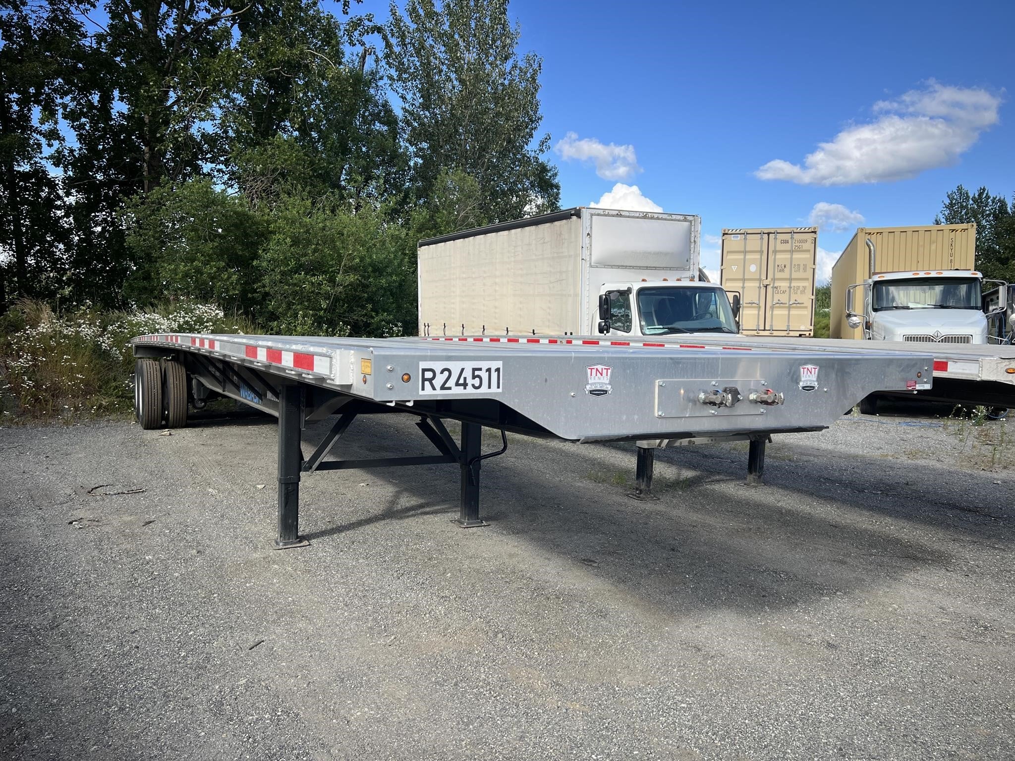 2024 WABASH 45' COMBO FLATBED W/ PINTLE HITCH - image 1 of 6